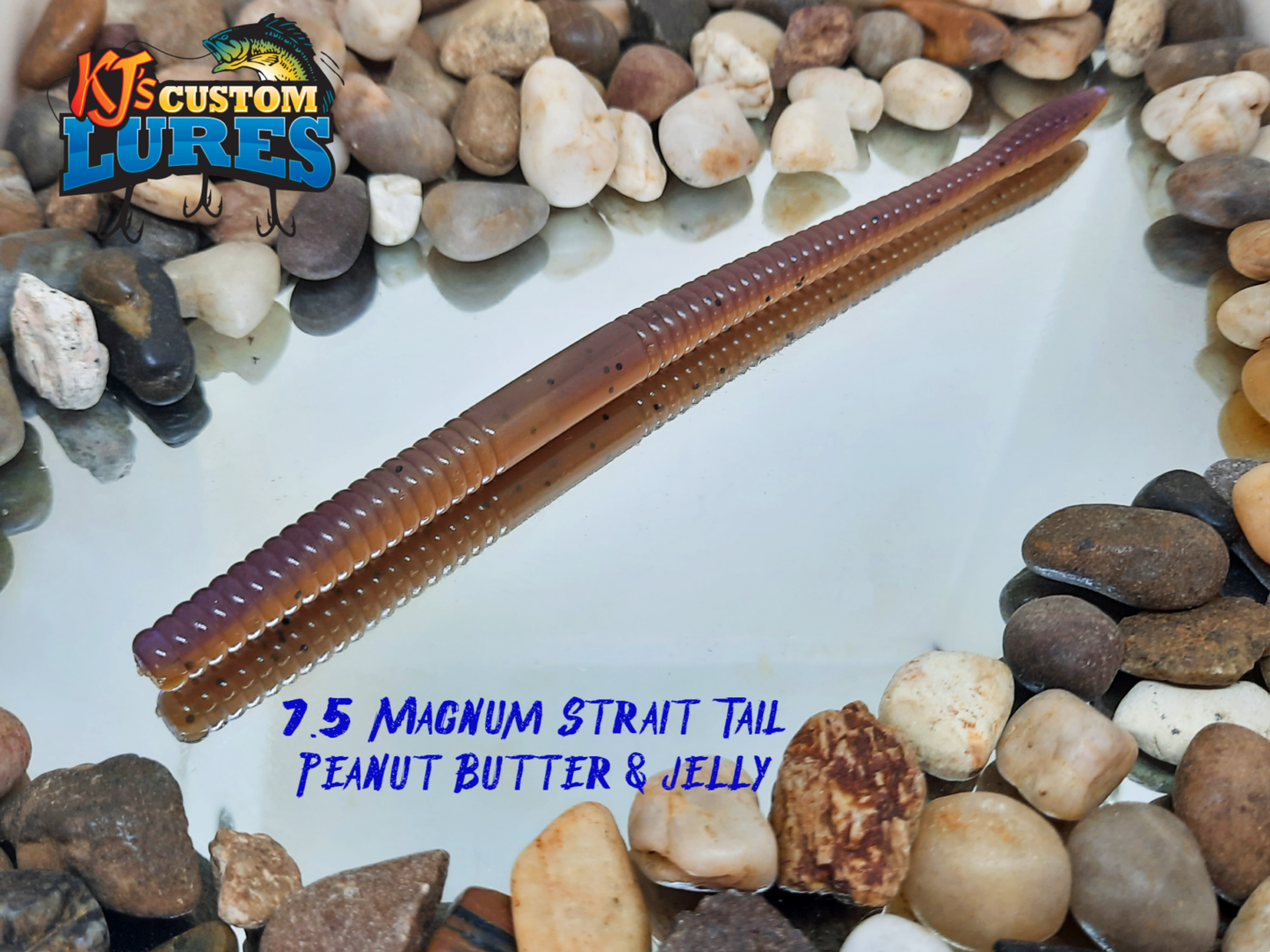 7.5 Magnum Straight Tail Worm – KJ's Custom Lures